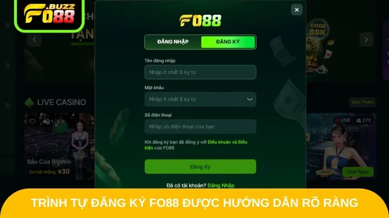 Fo88 – Nhà Cái Fo88.Com - Nhận Ngay 88K Miễn Phí Tại Fo88 Club Trình tự đăng ký Fo88 được hướng dẫn rõ ràng